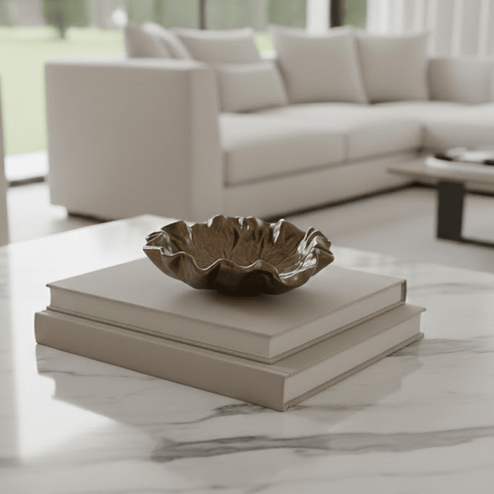 Riselle Bronze Abstract Decorative Dish Accessories