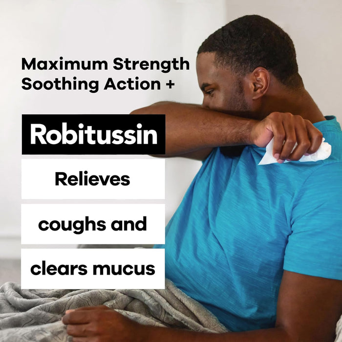 Robitussin Adult Cough + Chest Congestion DM, Maximum Strength, Rasberry Flavor - 00031875712 - LL Medico