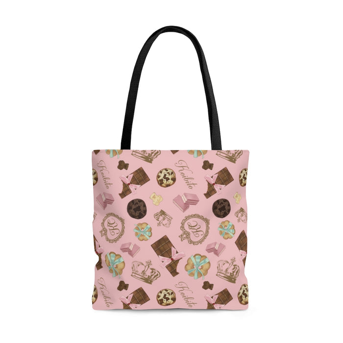 Royal Cookie Tote Bag (Strawberry) features a delightful chocolate and cookie design, perfect for any sweet tooth.