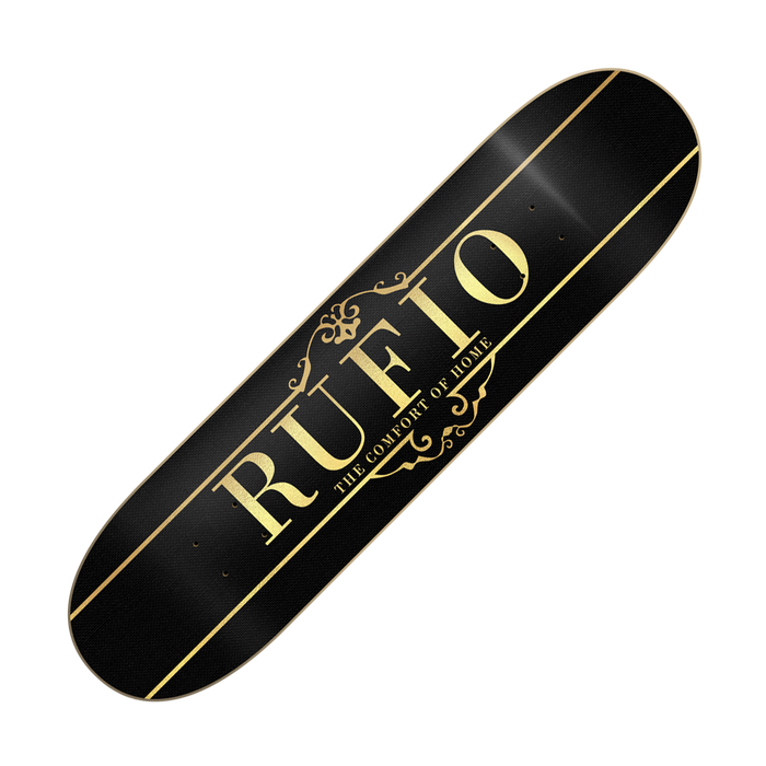 RUFIO - "The Comfort Of Home" (Black/Gold) (Skateboard Deck)