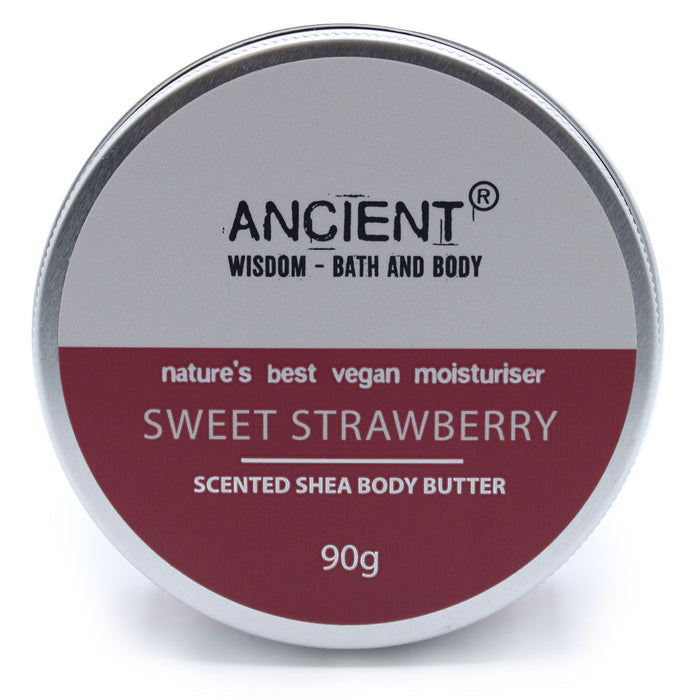 Scented Shea Body Butter 90g - Sweet Strawberry 🇬🇧