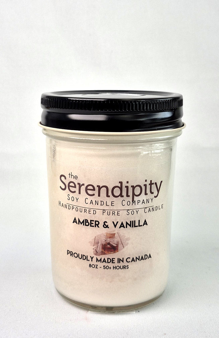 Serendipity Soy Wax Candle - Amber Vanilla