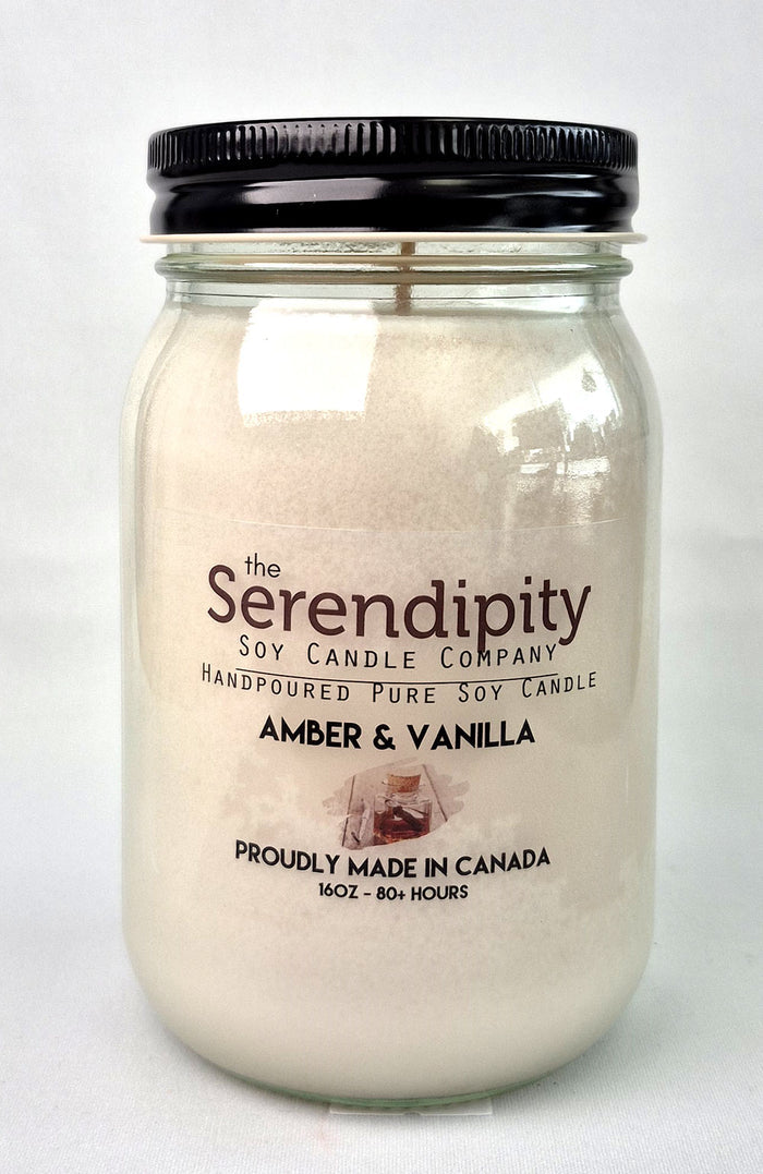 Serendipity Soy Wax Candle - Amber Vanilla
