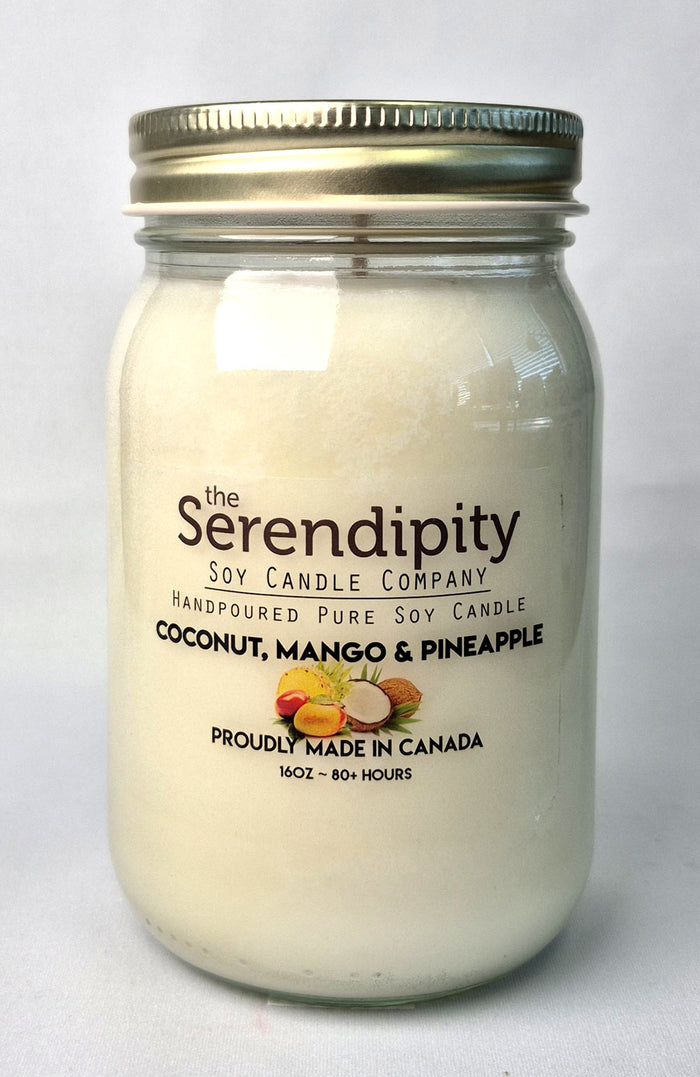 Serendipity Soy Wax Candle - Coconut Mango Pineapple