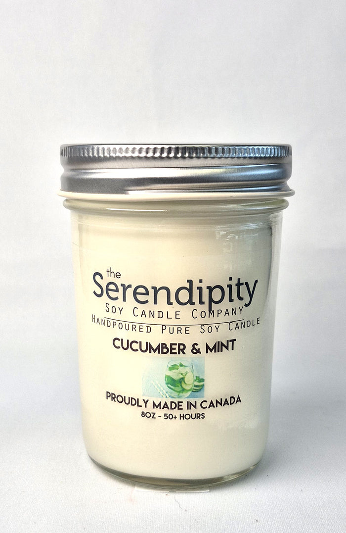 Serendipity Soy Wax Candle - Cucumber Mint