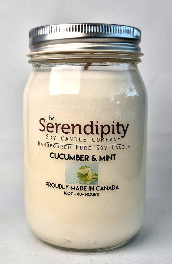Serendipity Soy Wax Candle - Cucumber Mint