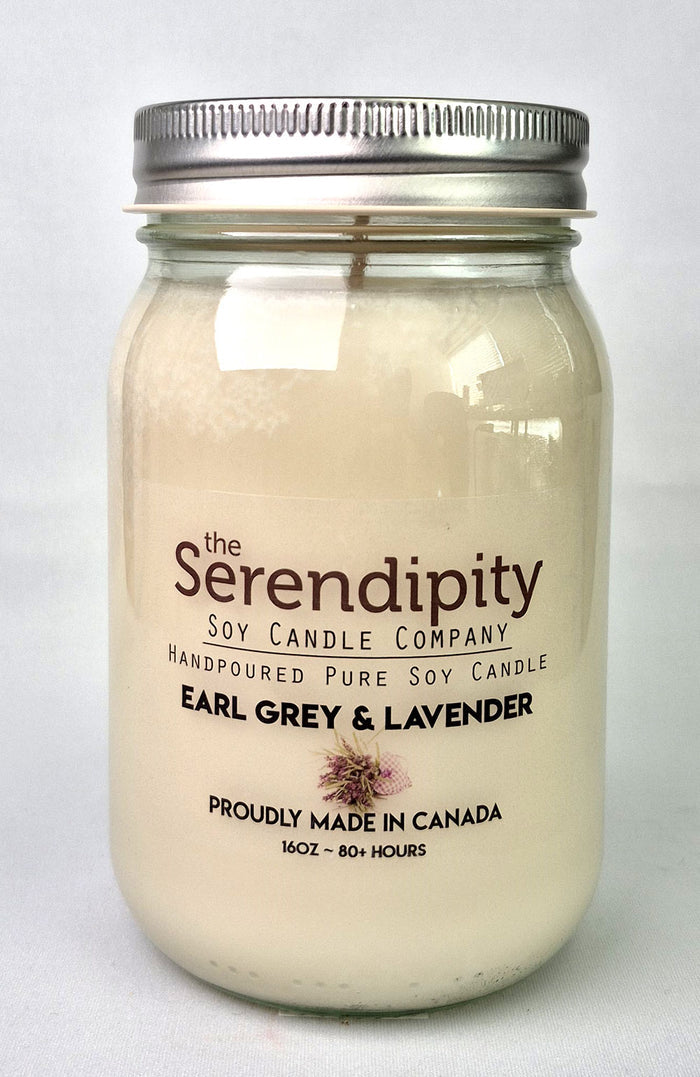 Serendipity Soy Wax Candle - Earl Grey & Lavender