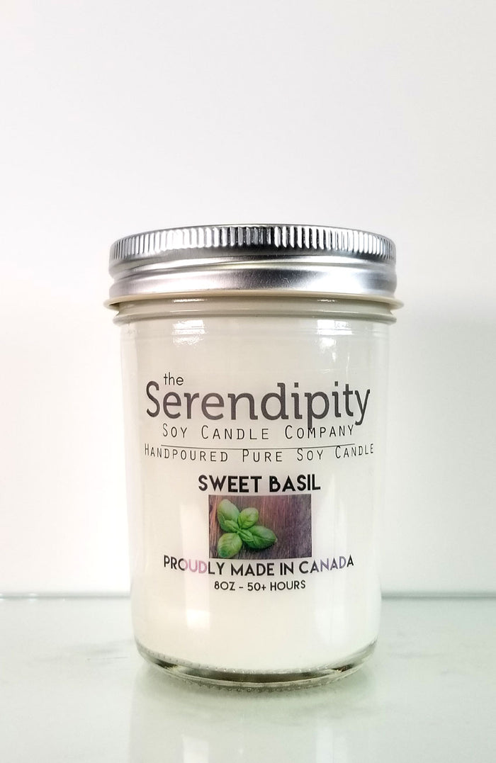 Serendipity Soy Wax Candle - Sweet Basil