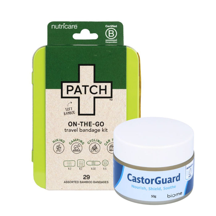 Soothe Cuts on the Go Bundle | CastorGuard + Patch Bandages