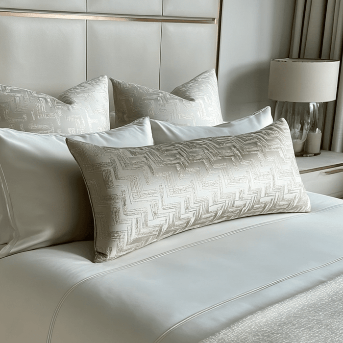 Sorrel Cream & Gold Long Bolster Cushion - 90x35cm Accessories