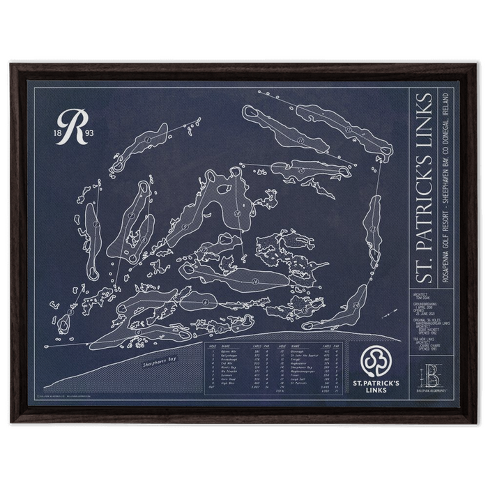 Framed Canvas - Large - Walnut