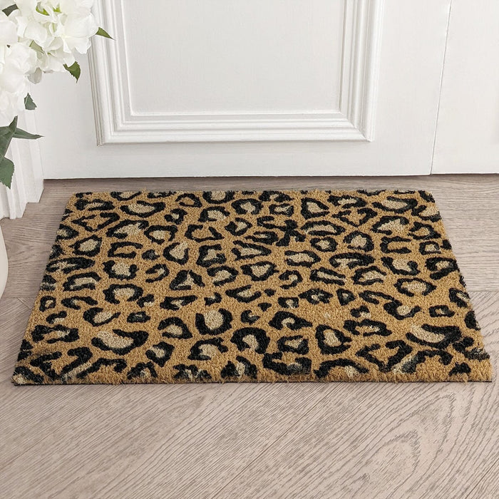 Statement Leopard Print Doormat Textiles