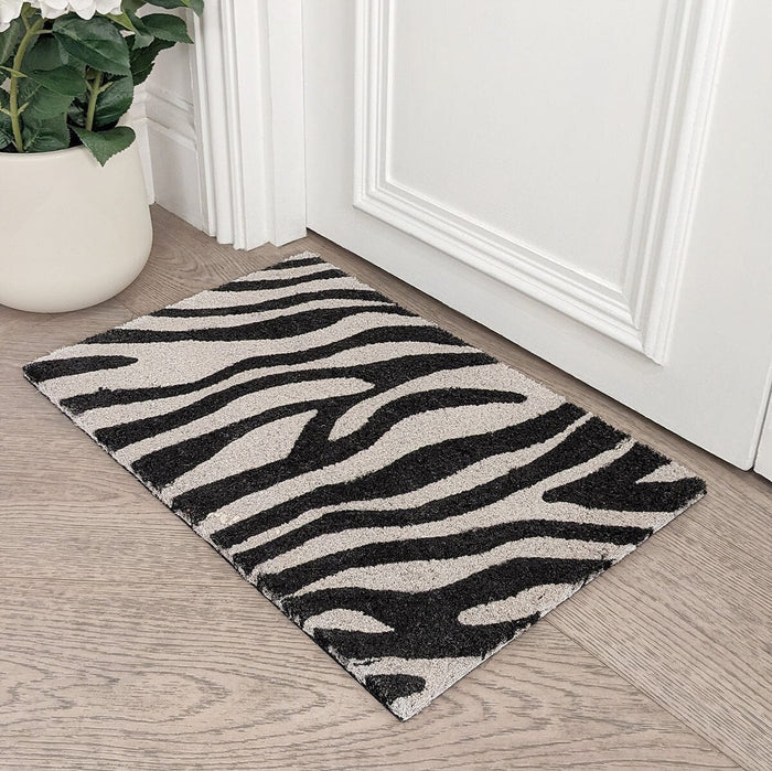 Statement Zebra Print Doormat Textiles