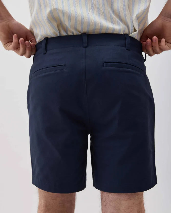 Stretch Twill Short | Blue Nights | Richer Poorer
