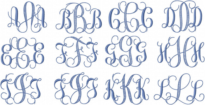 STRIPED MONOGRAM FONT