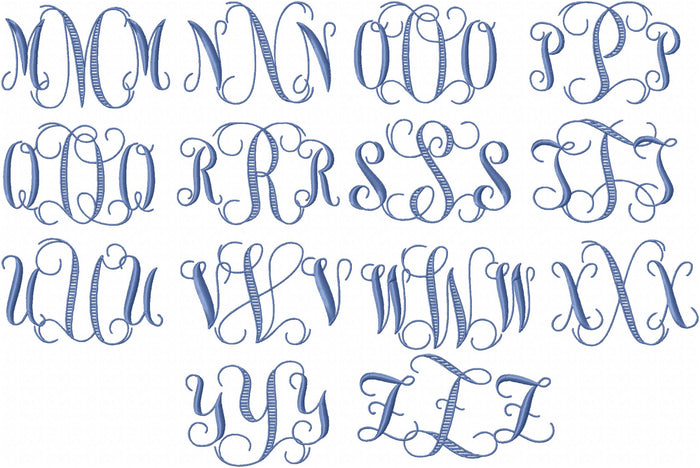 STRIPED MONOGRAM FONT