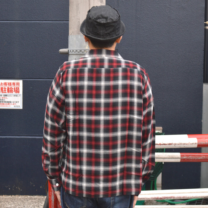 SUGAR CANE "SC29683" Rayon Omble Check L/S Open Shirt