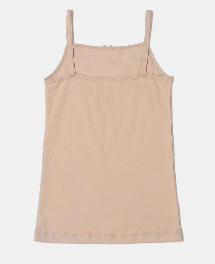 Super Combed Cotton Rib Fabric Camisole with Regular Straps - Skin-3