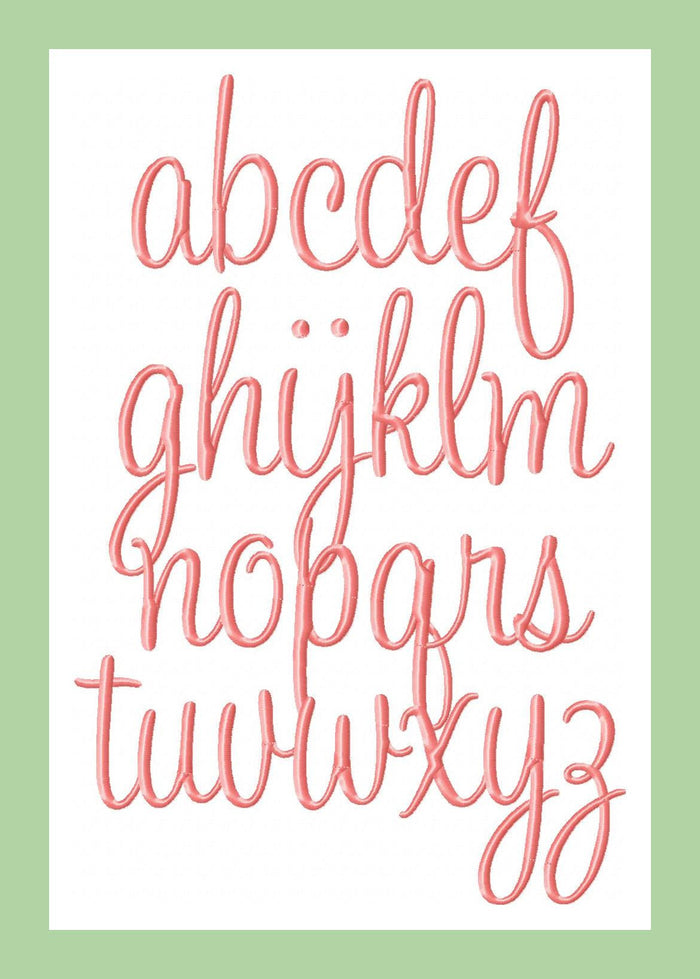 Sweetheart Font - 4 inch and 2 inch sizes