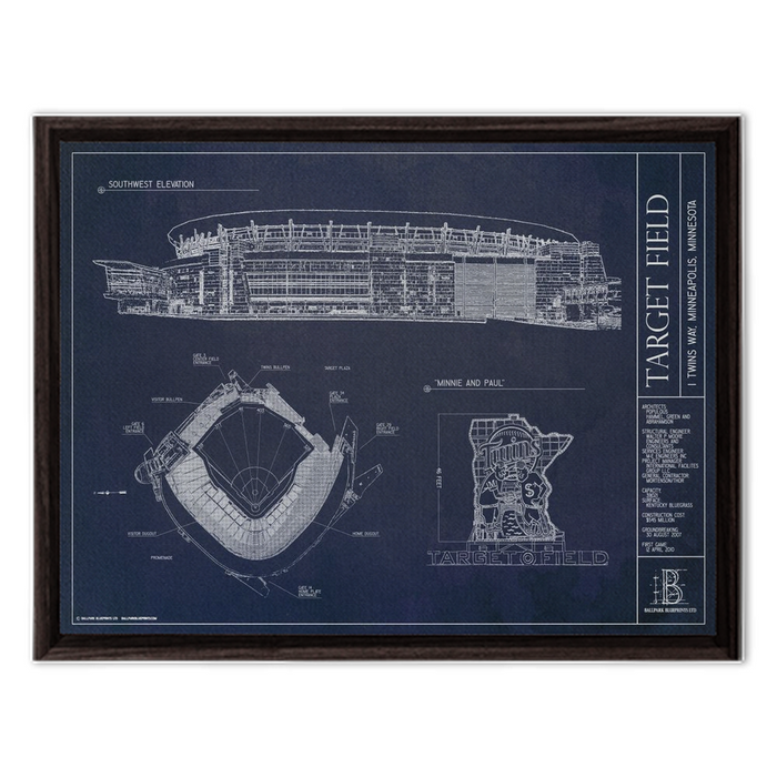 Framed Canvas - Small - Walnut