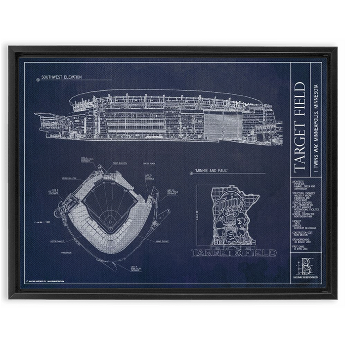 Framed Canvas - Large - Black