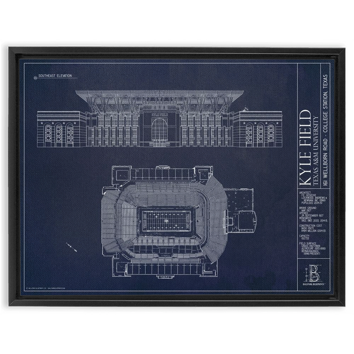 Framed Canvas - Large - Black