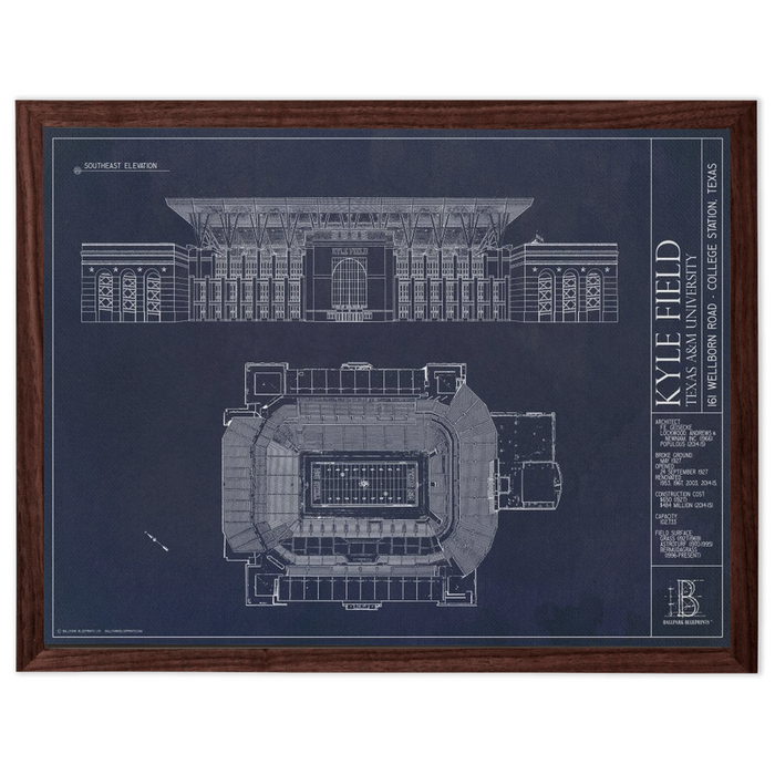 Framed Canvas - Large - Walnut