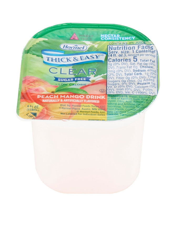 Thick-It Thick & Easy Clear Thickened Beverage, Peach Mango, Nectar Consistency, 4 oz - 78768-Single - LL Medico