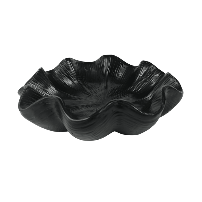 Tonosi Black Scalloped Decorative Dish Accessories