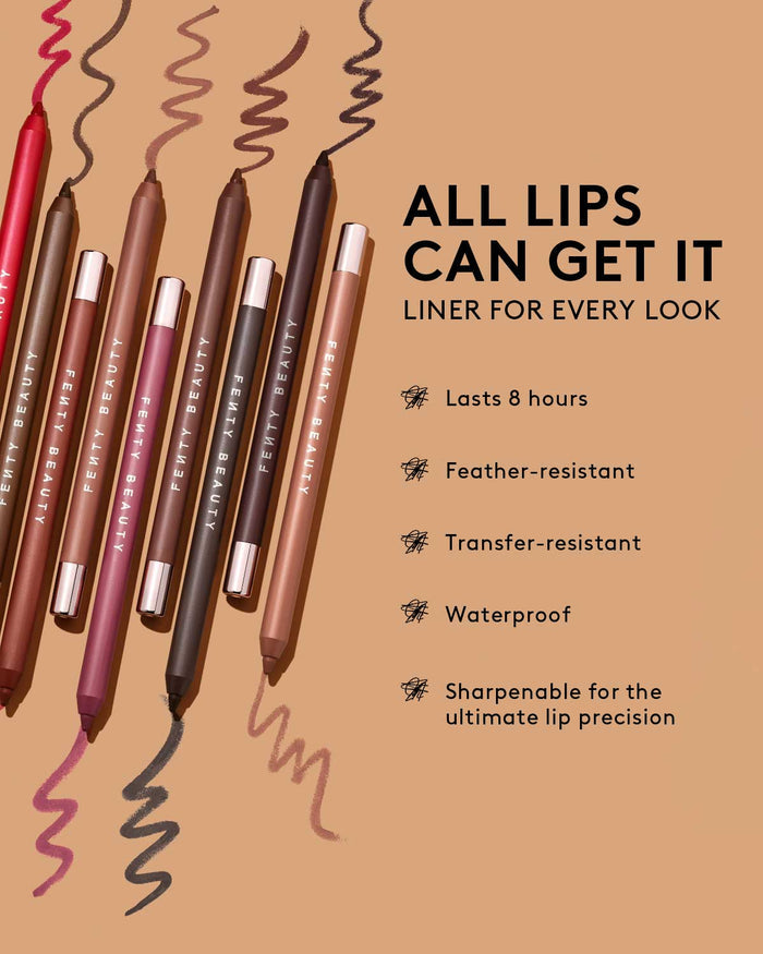Trace'd Out Longwear Waterproof Pencil Lip Liner—Coal Blooded