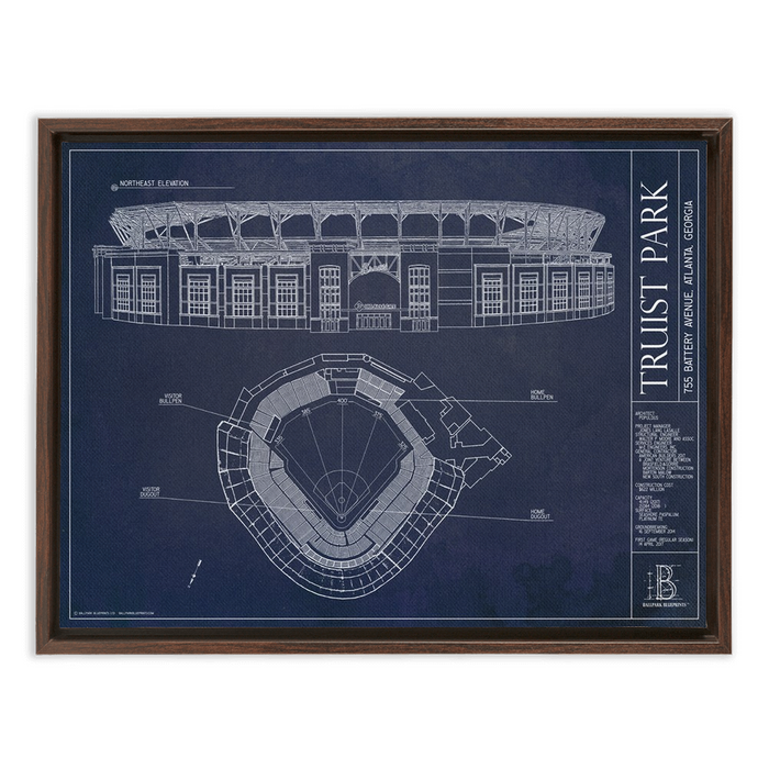 Framed Canvas - Small - Walnut
