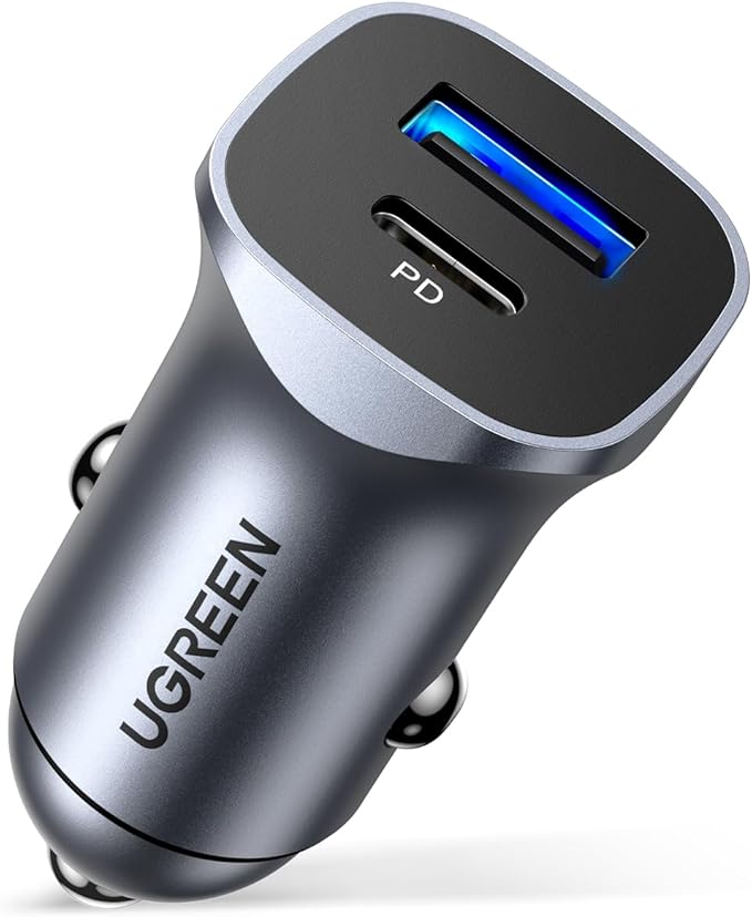 UGREEN 24W USB-C Car Charger (PD 20W & QC 3.0) - Office R Us Lagos