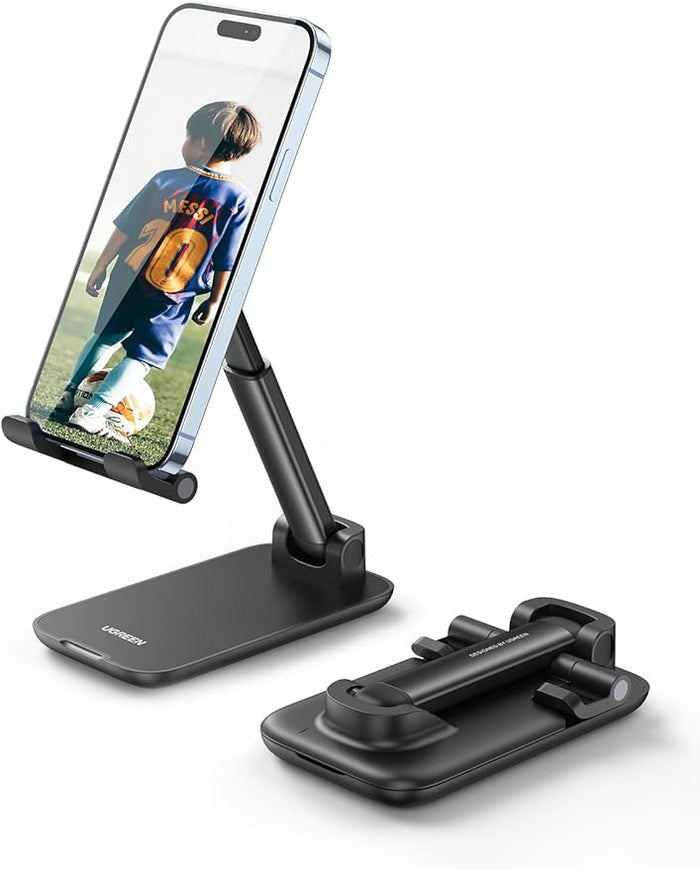 UGREEN Adjustable Foldable Phone Stand for Desk (White / Black) - Image 2 - Office R Us