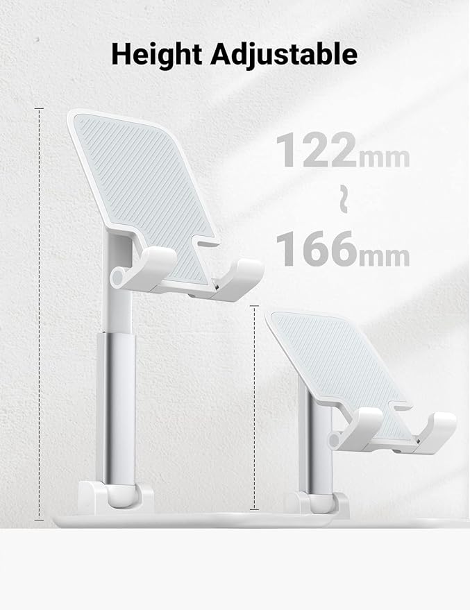 UGREEN Adjustable Foldable Phone Stand for Desk (White / Black) - Image 4 - Office R Us