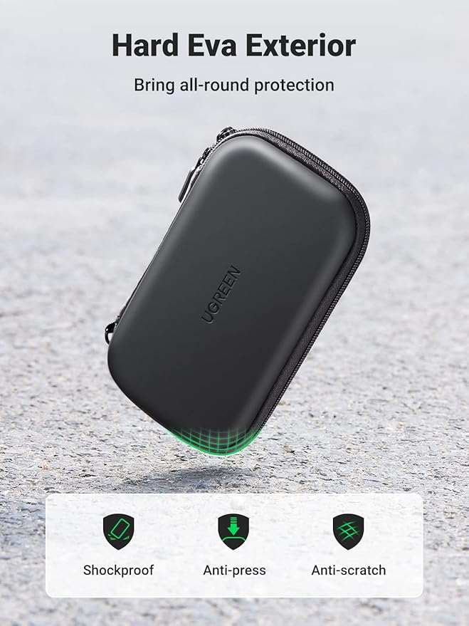 UGREEN Hard Drive Case (2.5" HDD/SSD, EVA Protective Pouch) - Image 4 - Office R Us