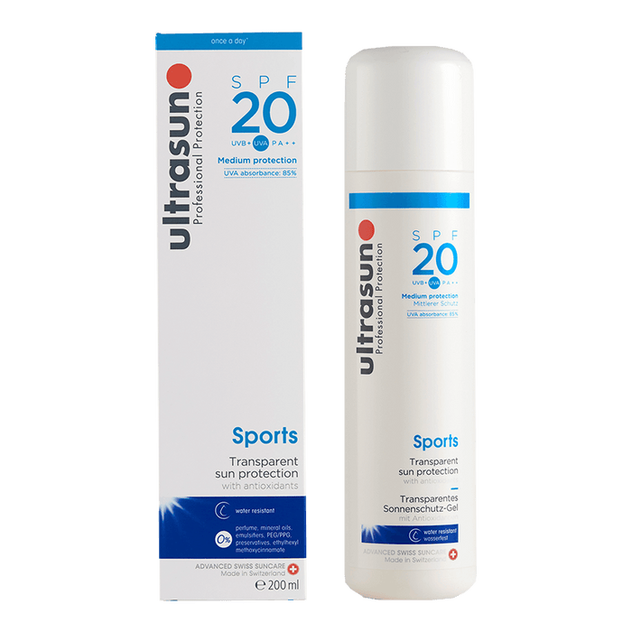 Ultrasun Sports Transparent Sun Protection SPF20 200ml