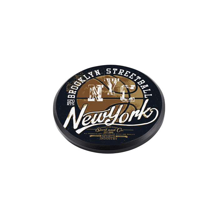 Unisub 8.125" Round Sublimation MDF Plaque with Black Edge - HeatPressNation