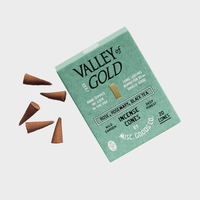 Valley of Gold Incense Cones | Misc. Goods Co.