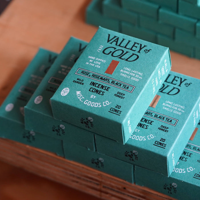 Valley of Gold Incense Cones | Misc. Goods Co.