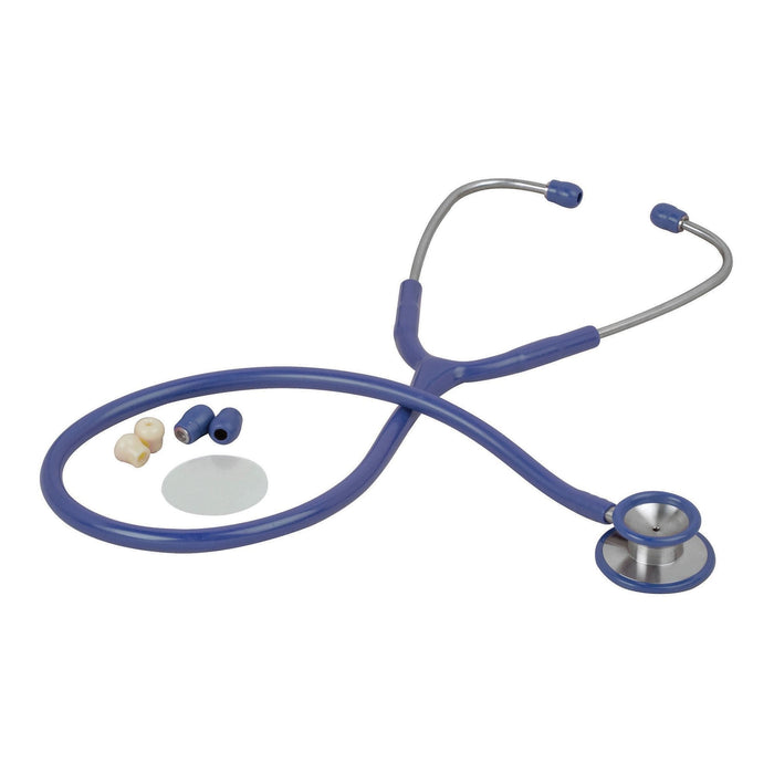 Veridian Pinnacle Series Dual Head Stethoscope, Blue, 25" - 05-10503-Single - LL Medico