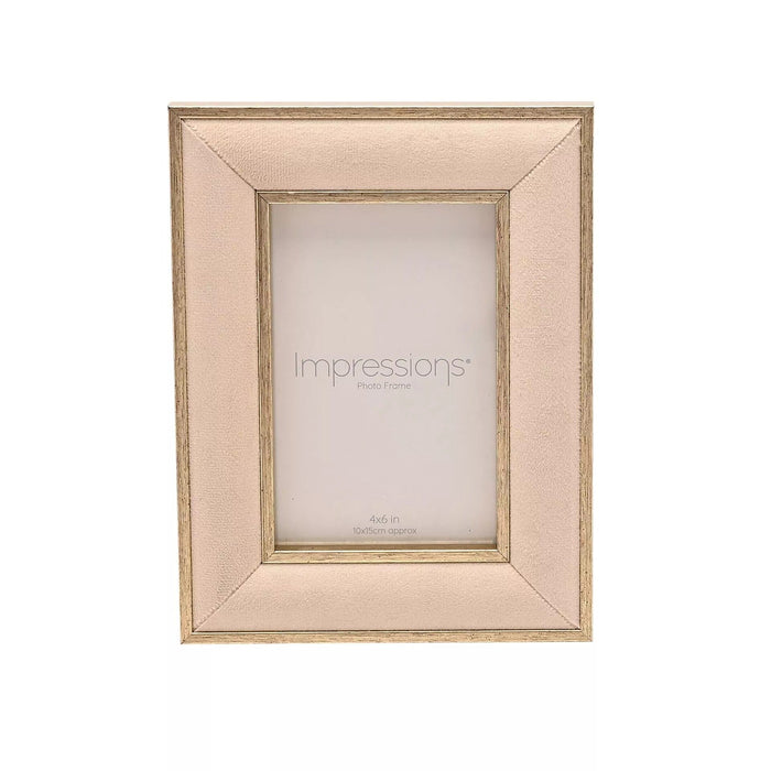 Vianne Cream Velvet & Gold Photo Frame - 4x6" Accessories