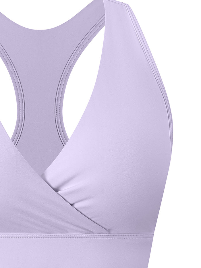 Women's Crossover V-Neck Sports Bra