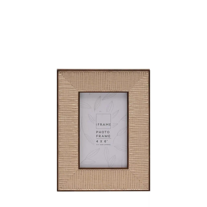 Zelda Rattan Effect Natural Photo Frame - 4x6" Accessories