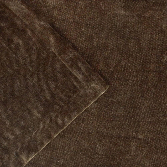 Zephyr Chocolate Brown Heavy Chenille Velvet Throw Textiles
